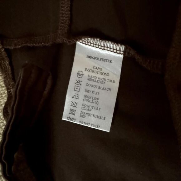 Motel Rocks brown scarf halter tie ruched satin crop top S/M - Picture 8 of 9